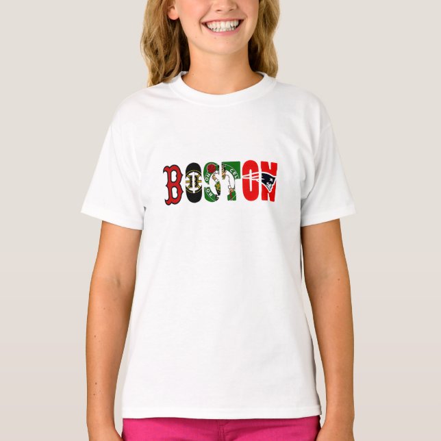 Official Boston Sport Teams T-Shirt (Front)