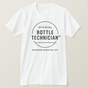 Official Bottle Technician New Dad Survival Kit T-Shirt