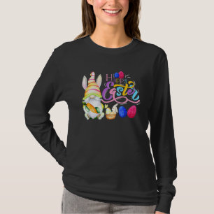 Official Bunny Gnome Hug Easter Eggs Happy Easter  T-Shirt