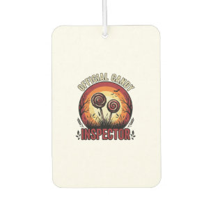 Official Candy Inspector Vintage Halloween Shirt D Car Air Freshener