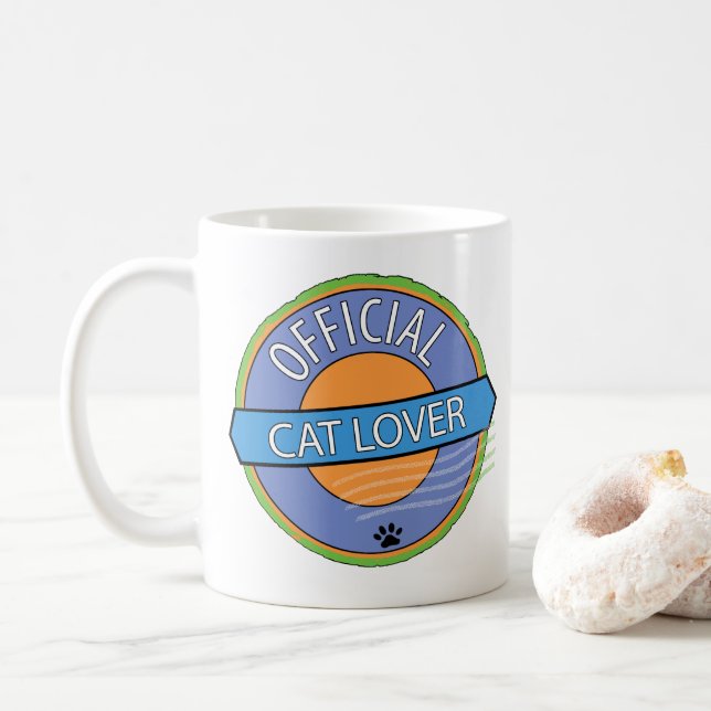 Official Cat Lover Coffee Mug (With Donut)