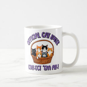 Official Cat Lover – Collect ‘Em All Coffee Mug