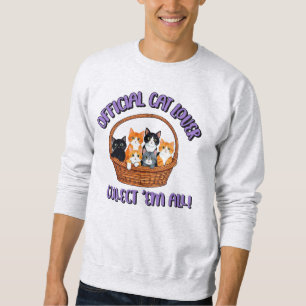 Official Cat Lover – Collect ‘Em All Sweatshirt
