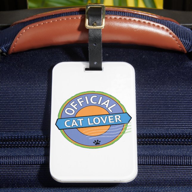 Official Cat Lover Luggage Tag (Front Insitu 2)