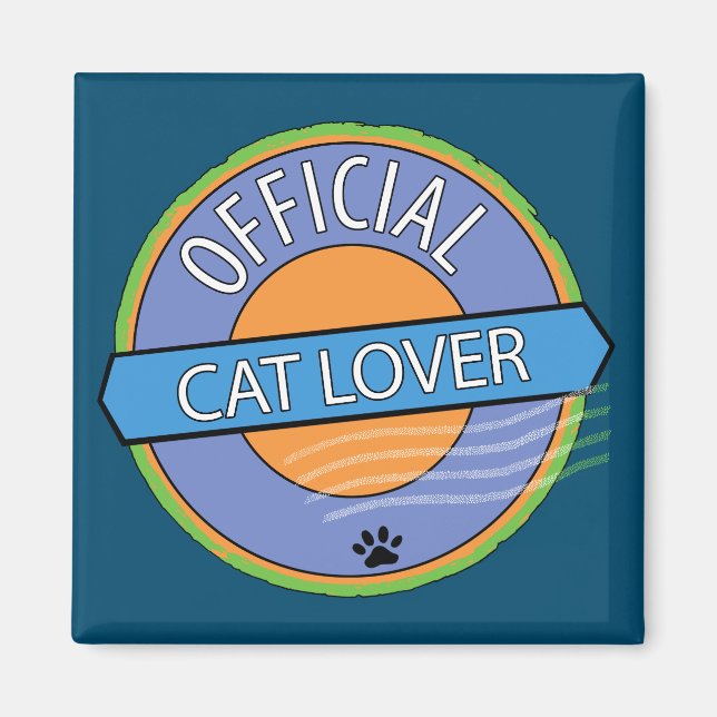 Official Cat Lover Magnet (Front)