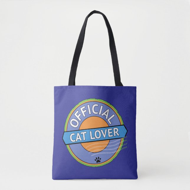 Official Cat Lover Tote Bag (Front)
