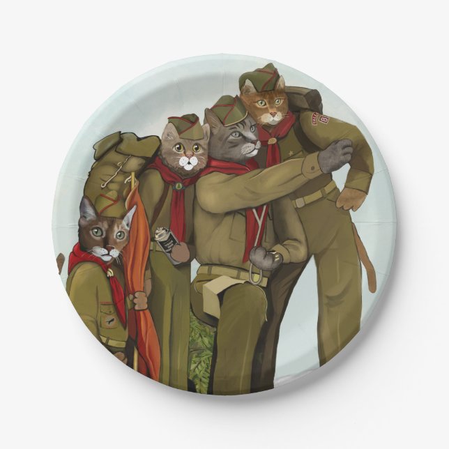 Official Cat Scouts Paper Plates (Front)