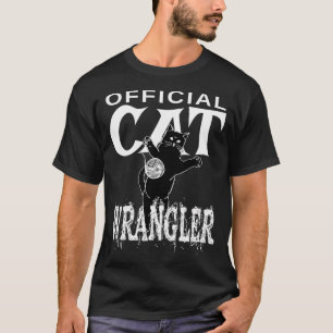 Official Cat Wrangler Design - Fun Design For Pe T-Shirt