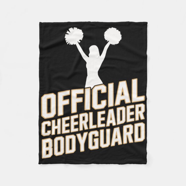 Official Cheerleader Bodyguard _1  Fleece Blanket (Front)