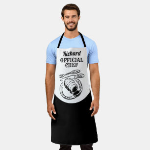 Official Chef, with Name - Gift Apron