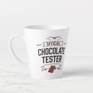 "Official Chocolate Tester Gifts  Latte Mug