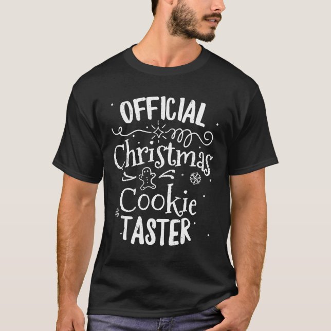 Official Christmas Cookie Button Baking Baker Holi T-Shirt (Front)