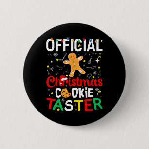 Official Christmas Cookie Taster Byking Byker Holi 6 Cm Round Badge