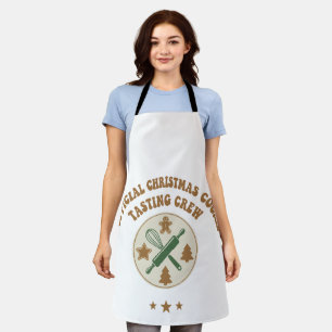 Official Christmas Cookie Tasting Crew Retro Apron