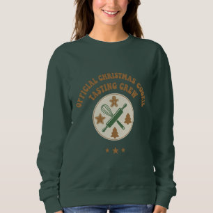 Official Christmas Cookie Tasting Crew Retro  Sweatshirt
