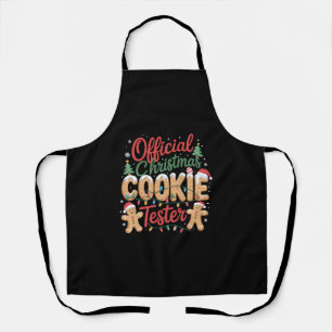 Official Christmas Cookie Tester Crew Baking Xmas Apron