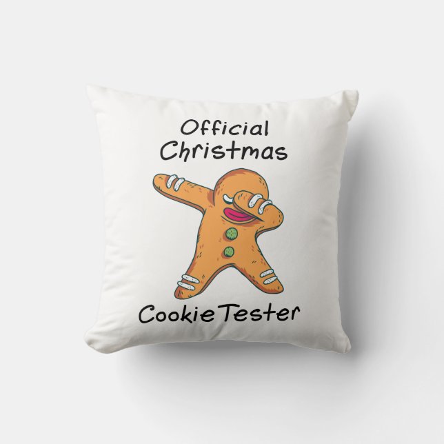 Official Christmas cookie tester Cushion (Front)