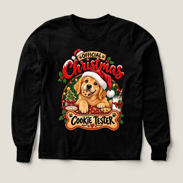 Official Christmas Cookie Tester Golden Retriever  (Design Front)