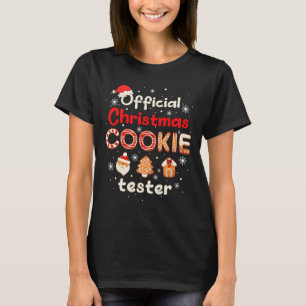 Official Christmas Cookie Tester Taster King Crew  T-Shirt