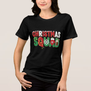 Official Christmas Squad Member   Funny Festive Ty Tri-Blend Shirt