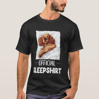 Official Cocker Spaniel Sleepshirt Cute Dog Lover  T-Shirt