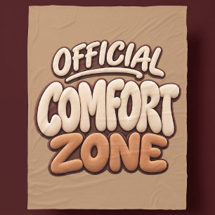 Official Comfort Zone Funny Fleece Blanket