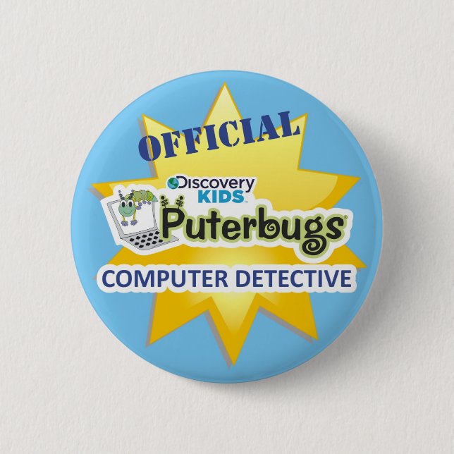 Official Computer Detective Button (Front)