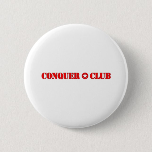 Official Conquer Club 6 Cm Round Badge (Front)