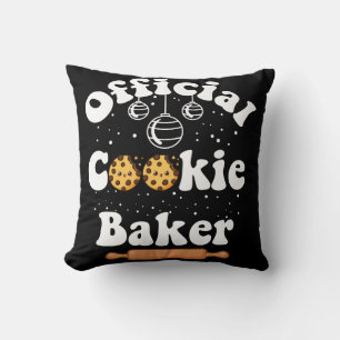 Official Cookie Baker Cookie Lovers Christmas Cushion