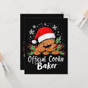 Official Cookie Baker Funny Christmas Invitation