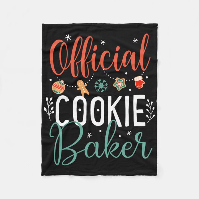 Official Cookie Byker Fun Christmas Couples Matchi Fleece Blanket (Front)