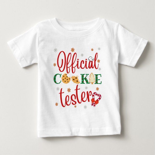 official cookie tester baby T-Shirt (Front)