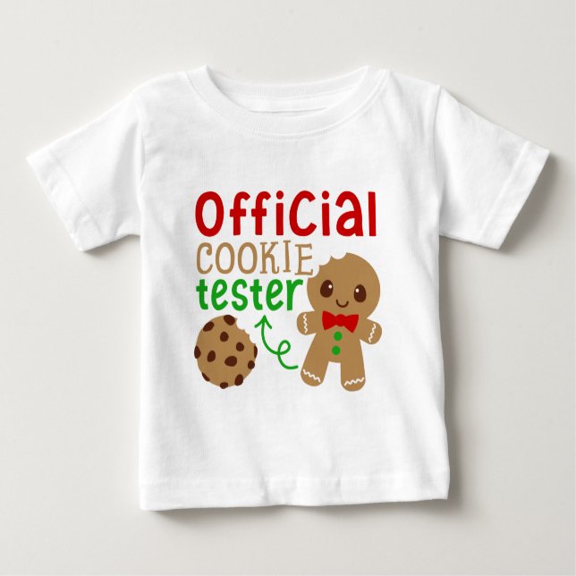 Official cookie tester baby unisex t-shirt (Front)