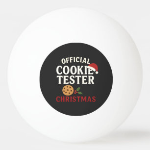 Official Cookie Tester Christmas Tee Ping Pong Ball