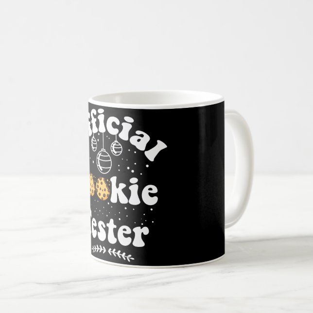 Official Cookie Tester Cookie Lovers Christmas Coffee Mug (Front Right)