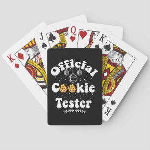 Official Cookie Tester Cookie Lovers Christmas Playing Cards
