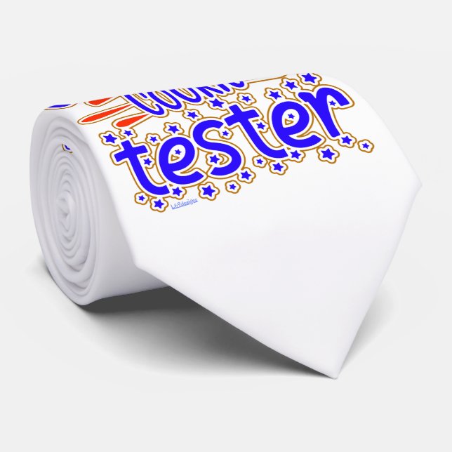 OFFICIAL COOKIE TESTER funny cookie party gift     Tie (Rolled)