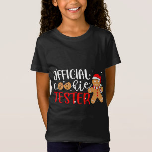 Official Cookie Tester Gingerbread Man Christmas P T-Shirt