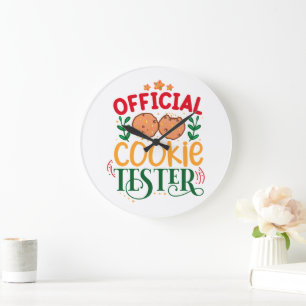 Official Cookie Tester Large Clock
