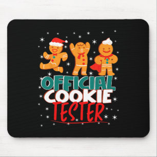 Official Cookie Tester Taster Family Christmas Gin Mouse Pad