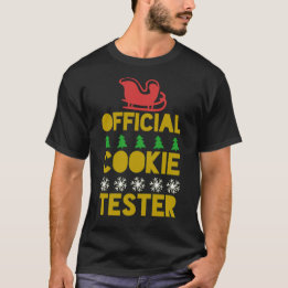 Official Cookie Tester Xmas Winter Holidays T-Shirt