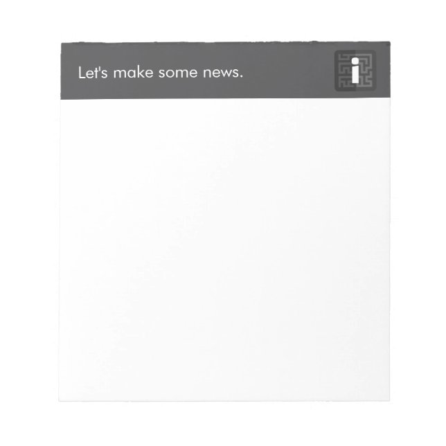 Official Curated News Note Pad (Front)