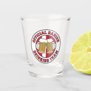 Official Danish Drinking Team Shot Glass
