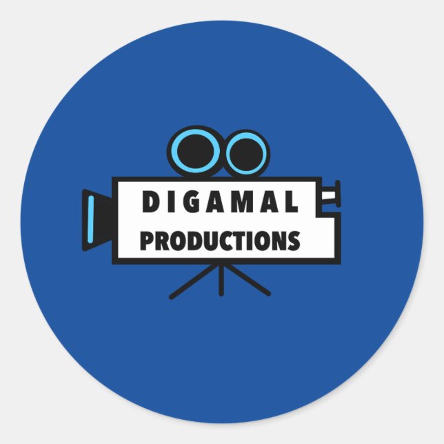 Official Digamal Classic Round Sticker (Front)