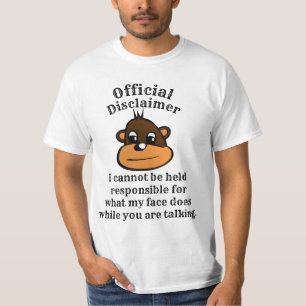 Official Disclaimer -- Funny T-shirt Casual Style