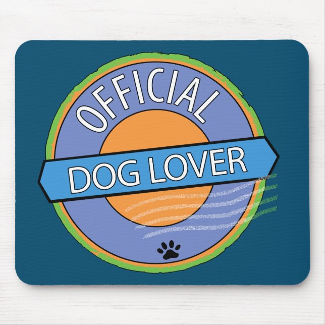 Official Dog Lover Mouse Pad (Front)