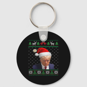 Official Donald Trump Mug Ugly Christmas Key Ring