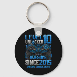 Official Double Digits Level 10 Unlocked 10th Birt Key Ring