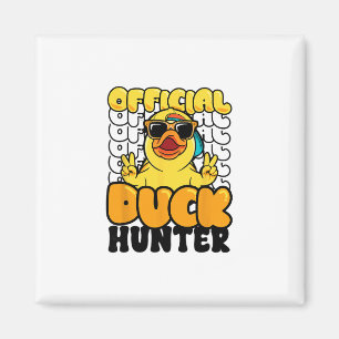 Official Duck Hunter Funny Rubber Duckie Hunting C Magnet