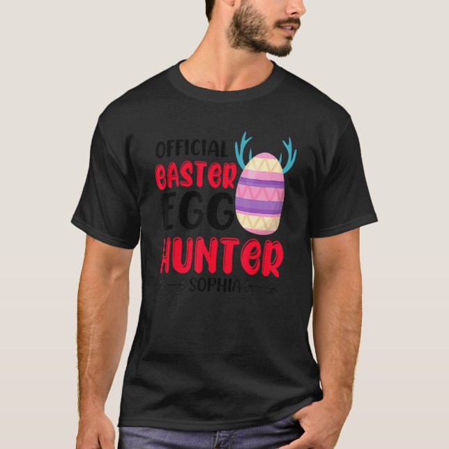 Official Easter Egg Hunter Sophia Happy Easter Day T-Shirt (Front)